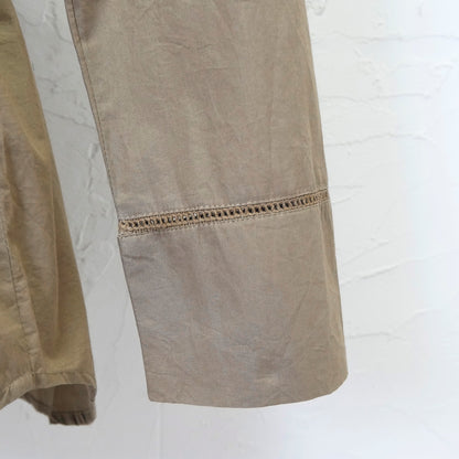 Camisola com cintura de algodão Smocking × Pintuck Pullover