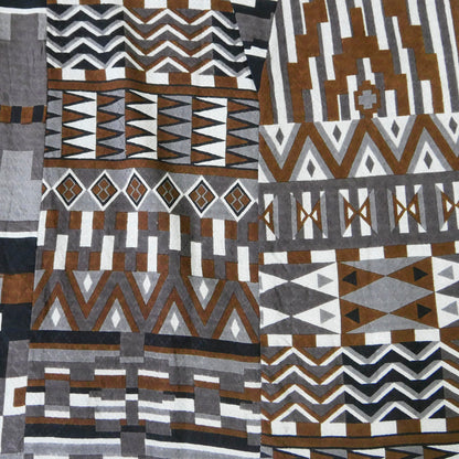 Ry Jacquard African Print Blusa de quimono direita