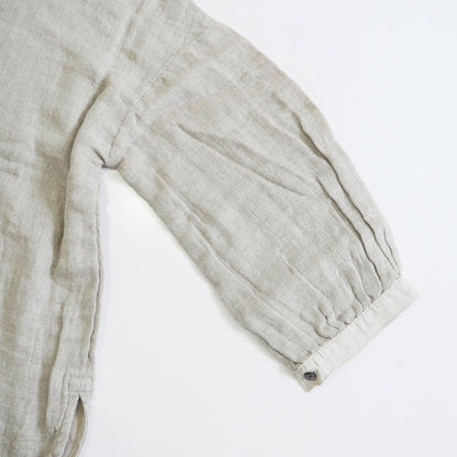 Camisa de gasa doble de lino y algodón