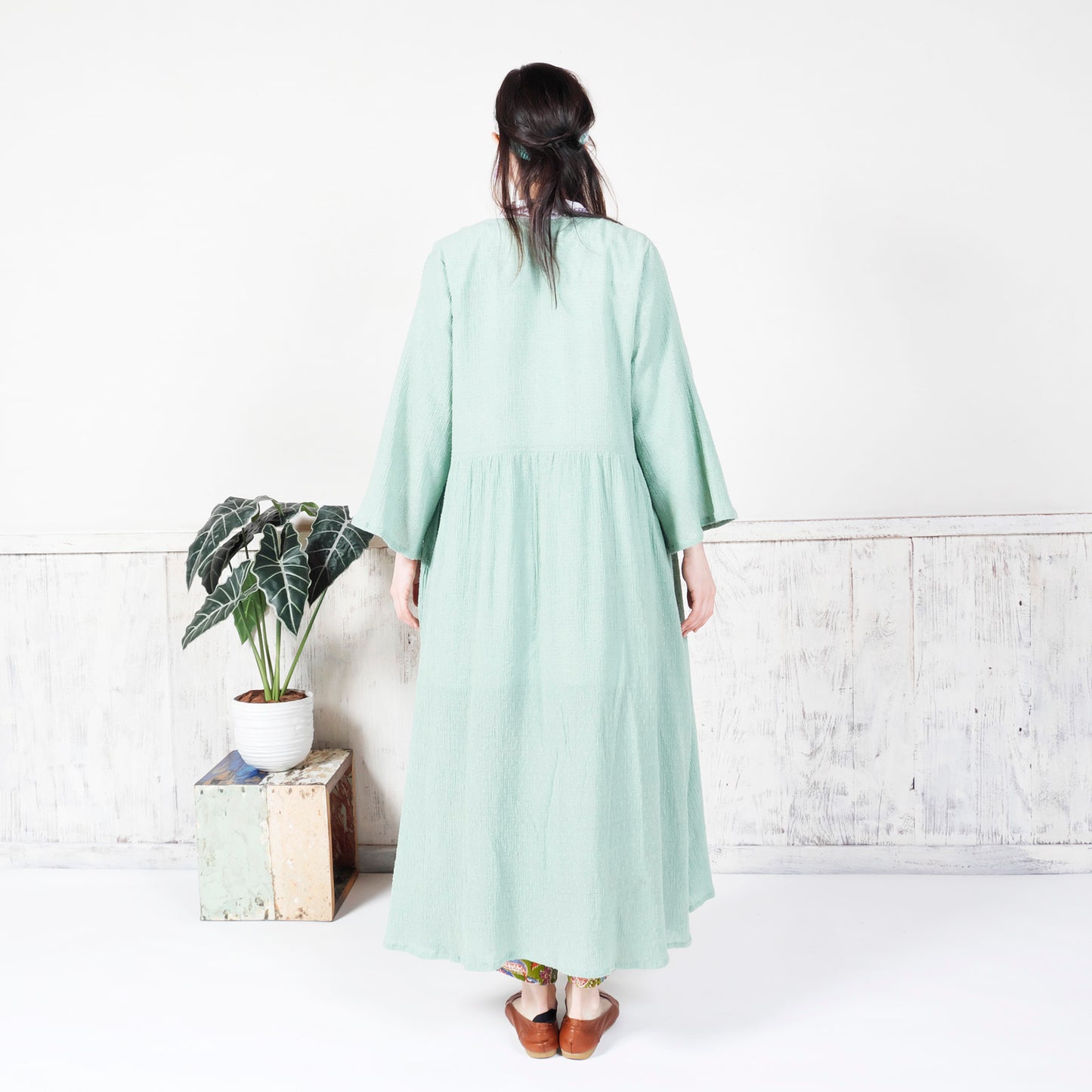 Blusang Cotton Linen Dobby Crepe