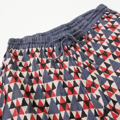 Pantalones de algodón con estampado de triángulos