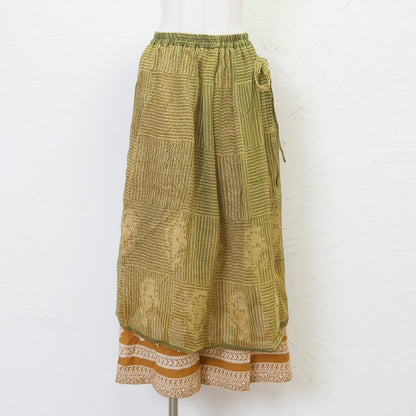 Pantalon Palda na Cotton na May Solong Kulay na Disenyo