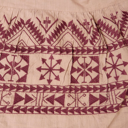 Falda gótica bordada de algodón