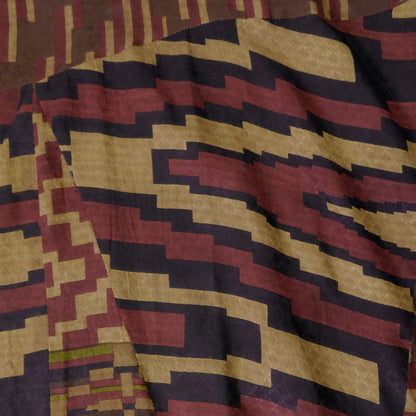 레이온 자카드 아프리칸 프린트 스트레이트 드레스