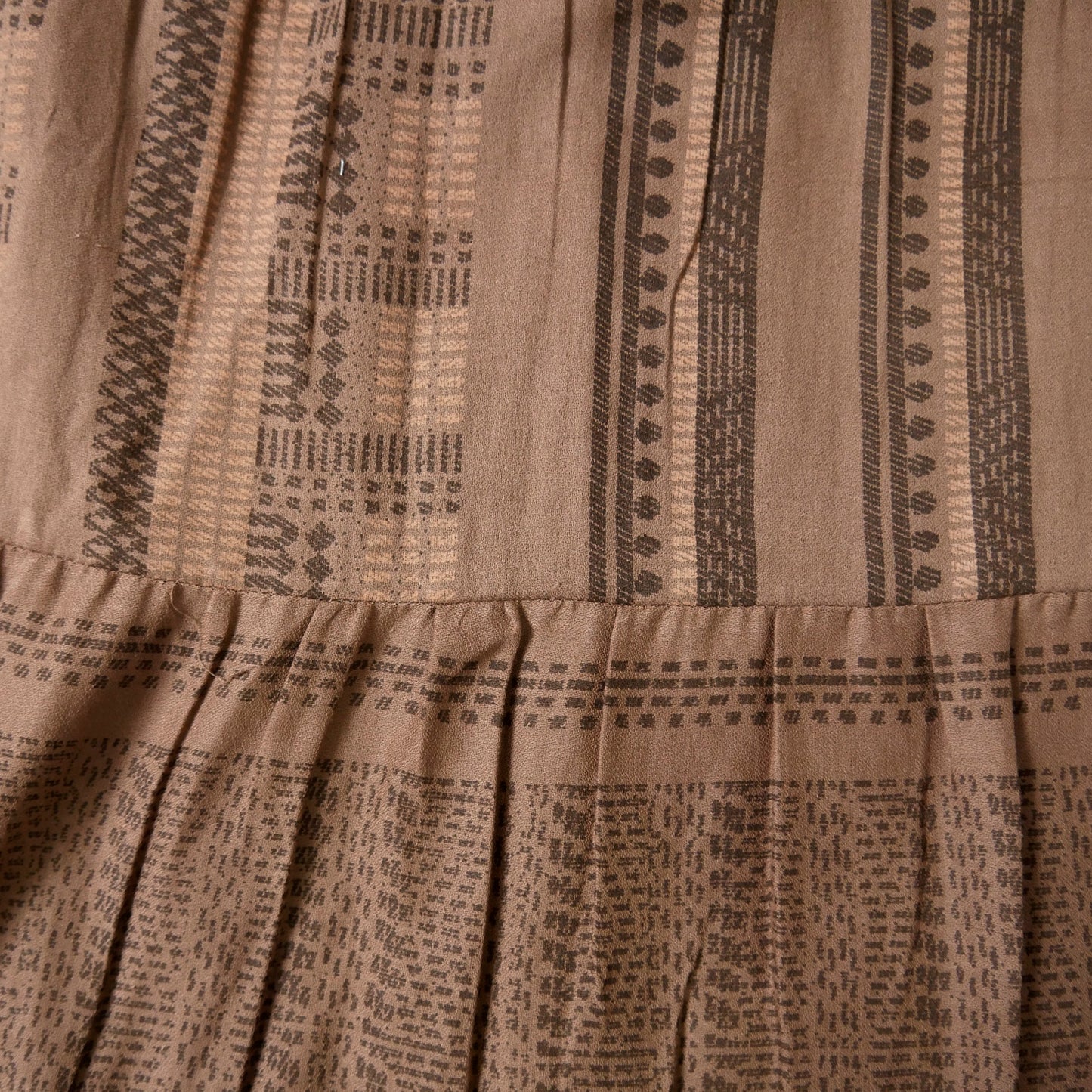Falda cami de algodón con estampado de rayas