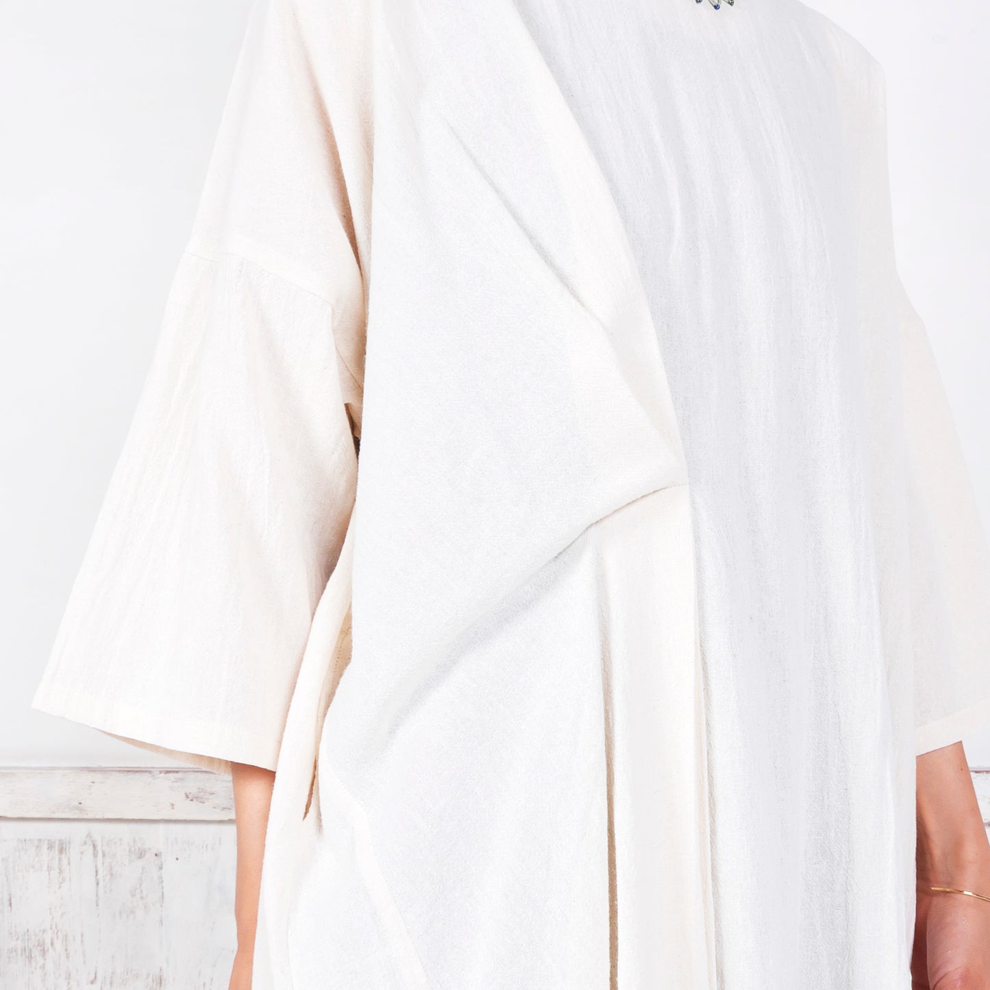 Robe asymétrique en coton