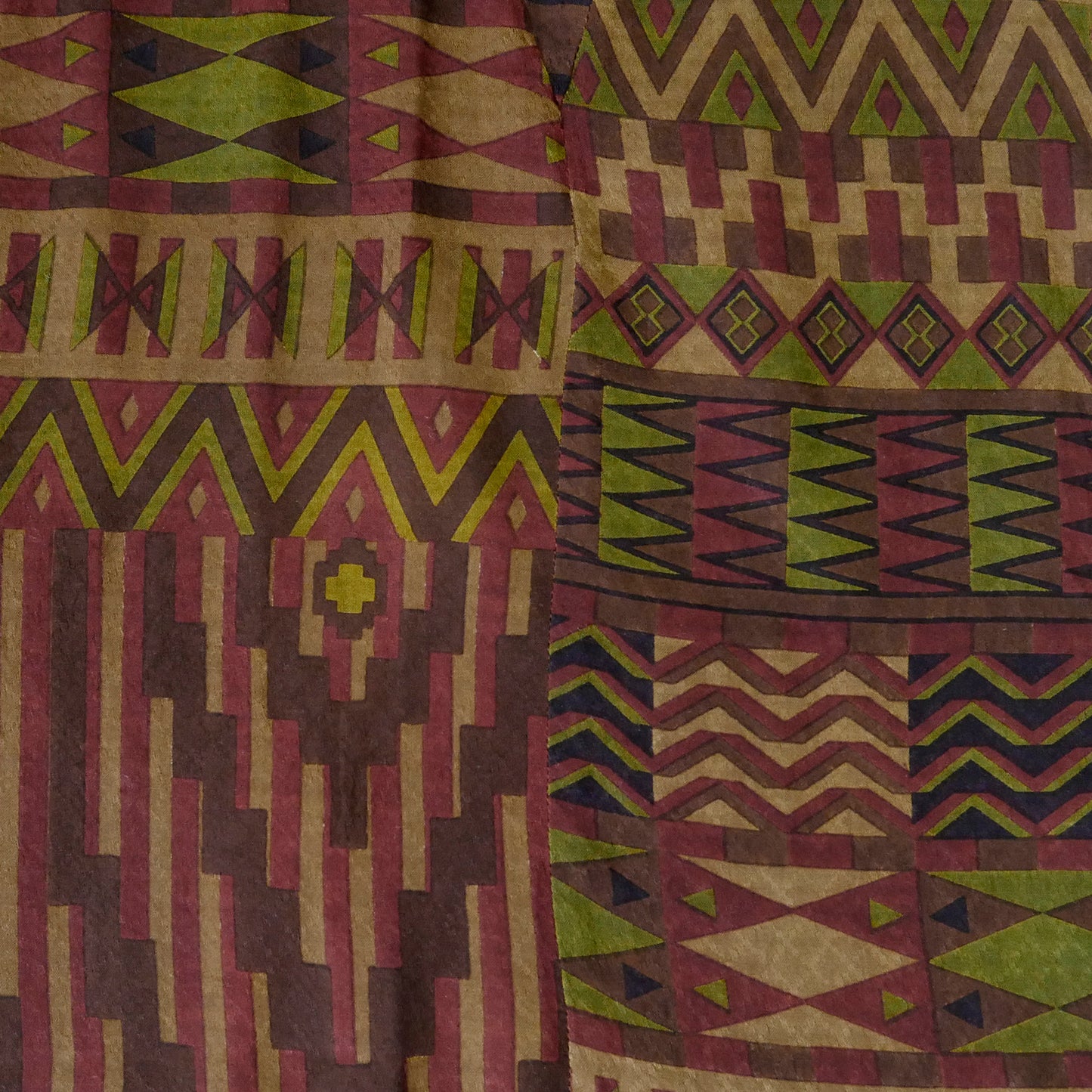 Ry Jacquard African Print Tuwid na Kimono Blusa