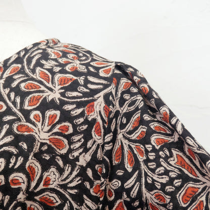 Áo chui đầu in họa tiết Bagru bằng vải Cotton Dobby