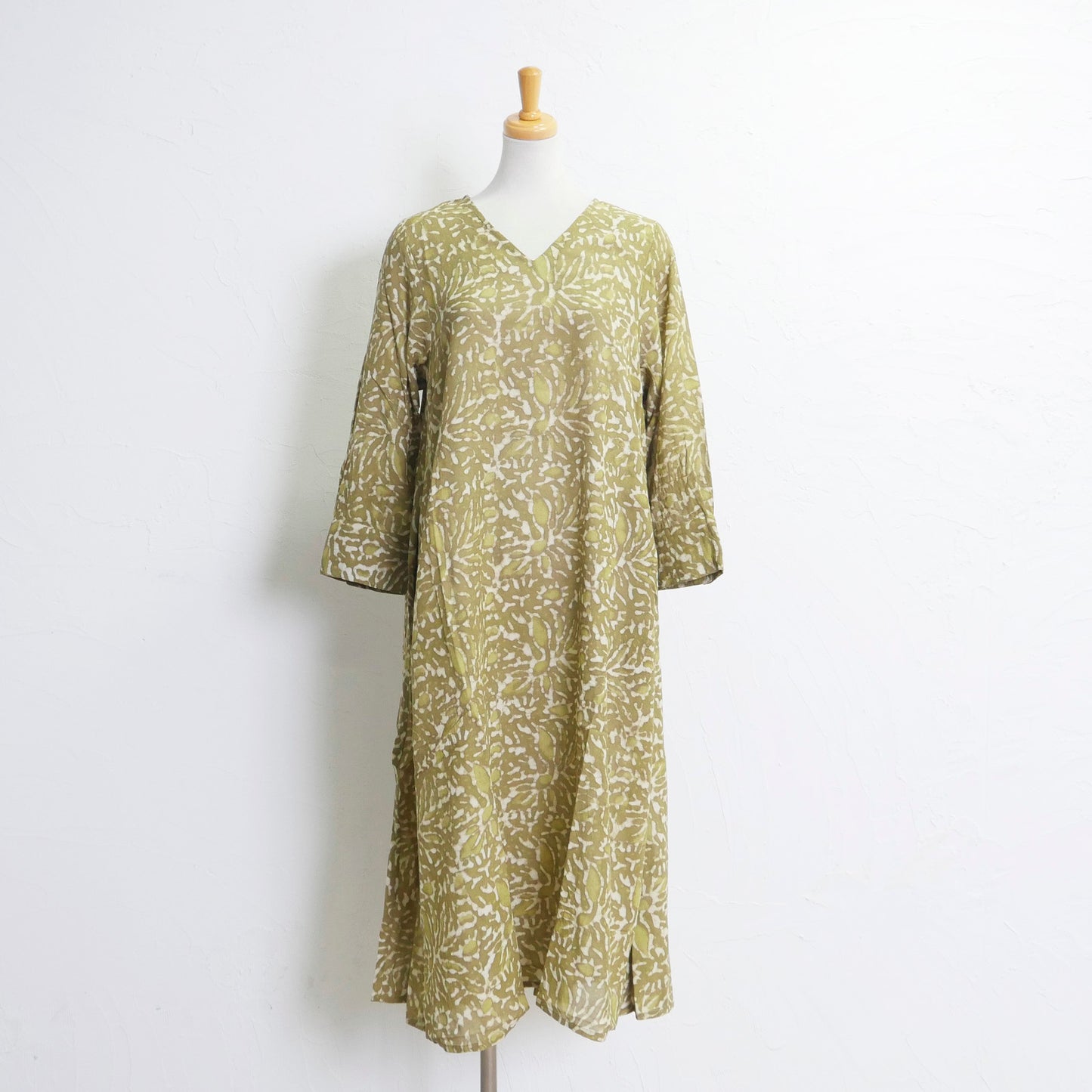 Махровое платье из вуали с цветочным двойным принтом