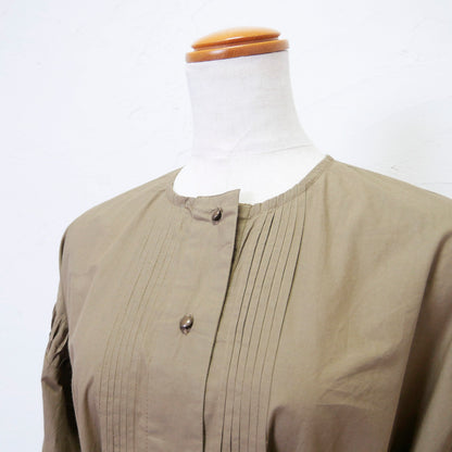Baumwoll-Smocking × Pintuck-Taillengürtel Pullover