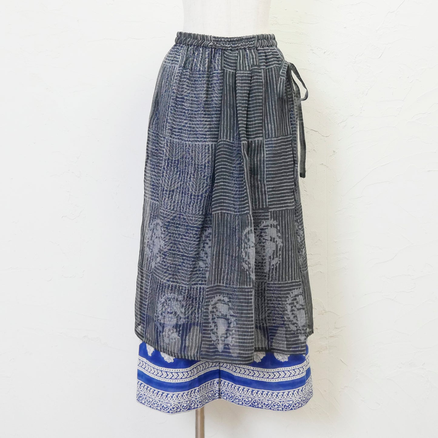 Pantalon Palda na Cotton na May Solong Kulay na Disenyo