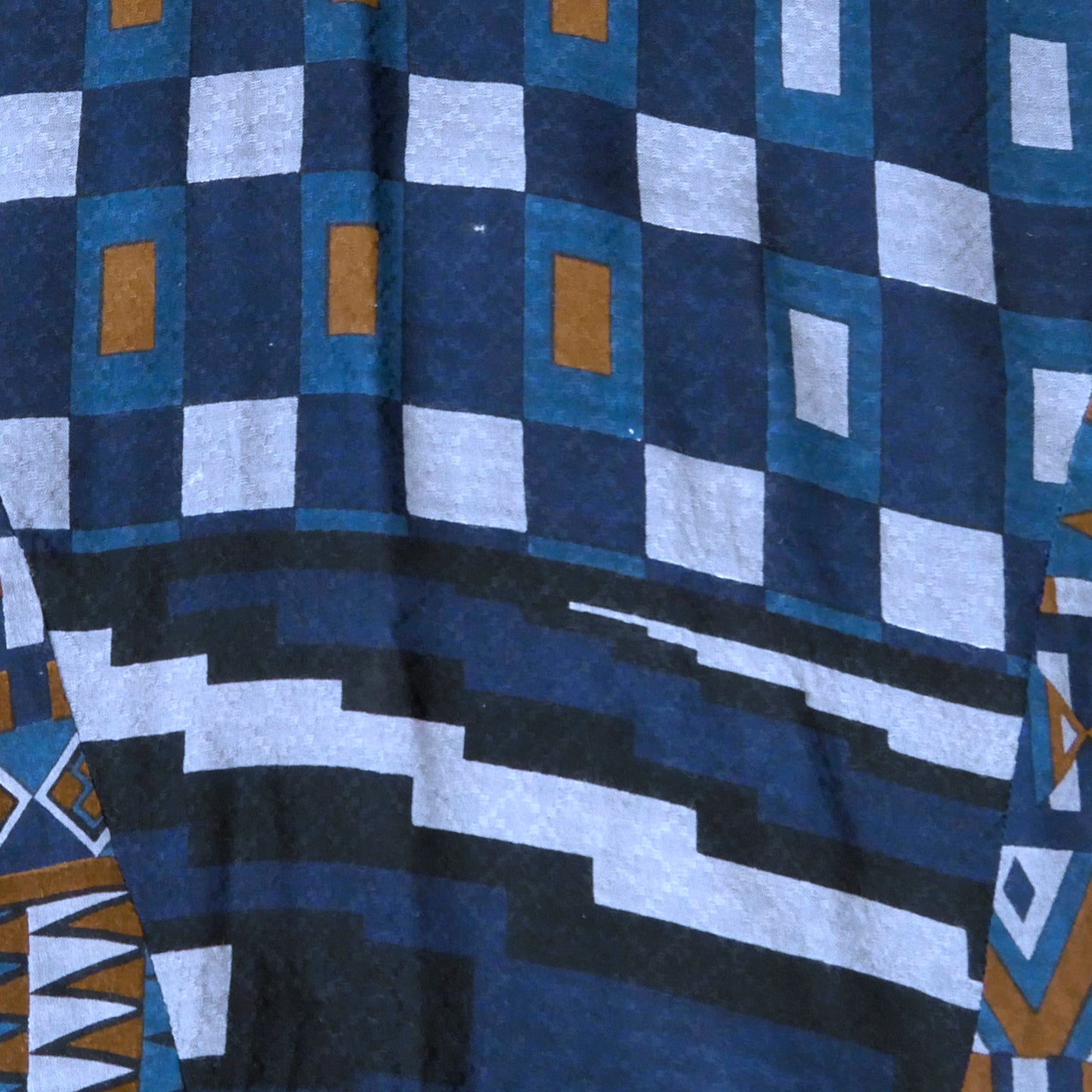 रेयॉन जैक्वार्ड अफ्रीकन प्रिंट सीधी ड्रेस