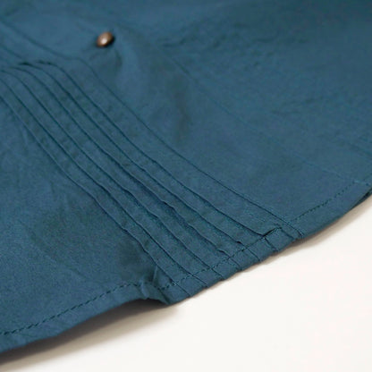 Coton Smocking × Pintuck Waist Belt Pullover Sweater