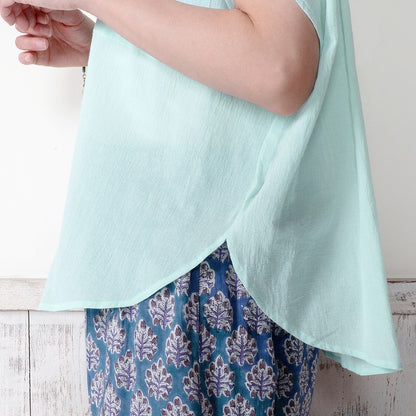 Lightweight Cotton Round Pullover