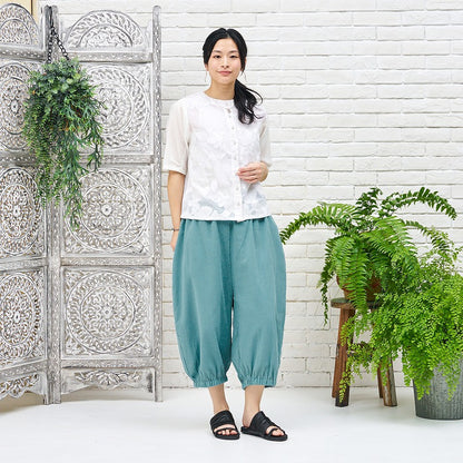 Lightweight Cotton Cocoon Pants