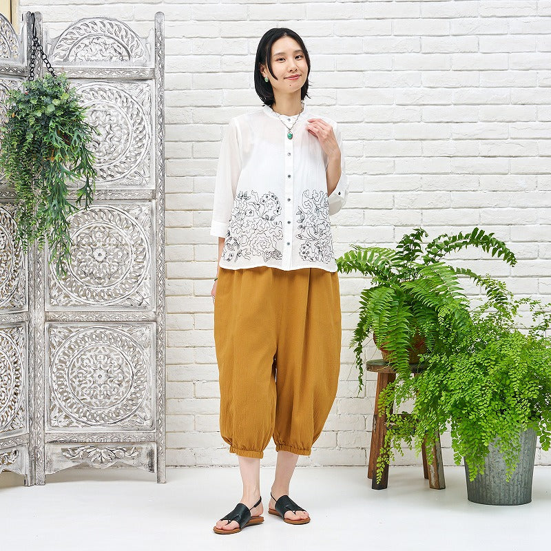 Lightweight Cotton Cocoon Pants