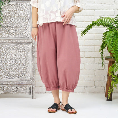 Lightweight Cotton Cocoon Pants