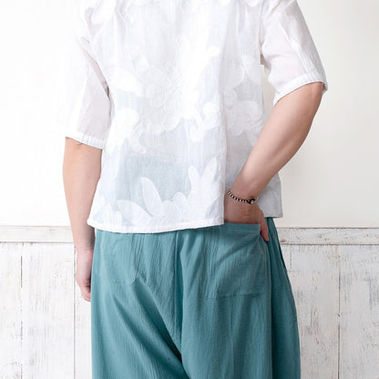 Lightweight Cotton Cocoon Pants