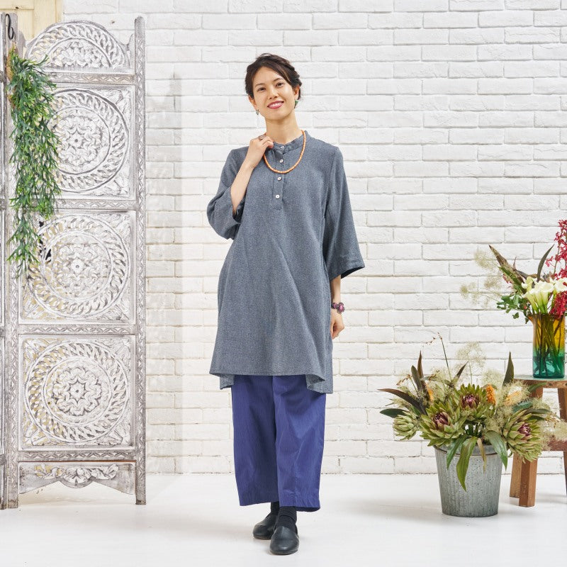 Cotton Pigment-Dyed Sarouel Pants