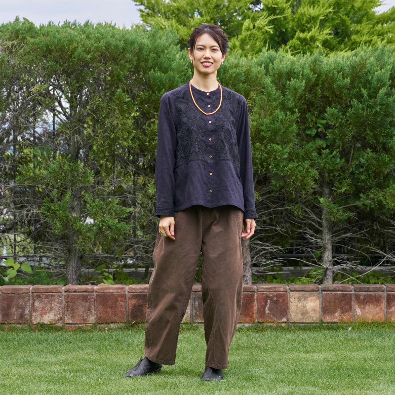 Curved Crotch Wash Pants