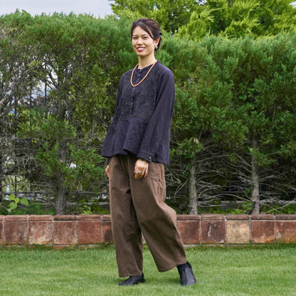 Curved Crotch Wash Pants