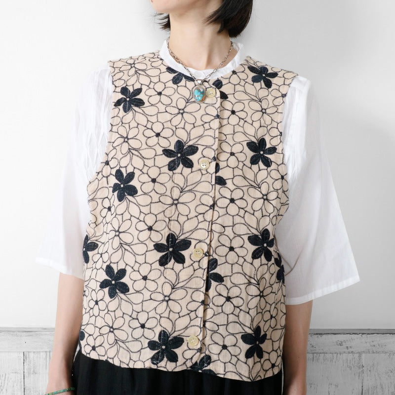 Embroidered Vest