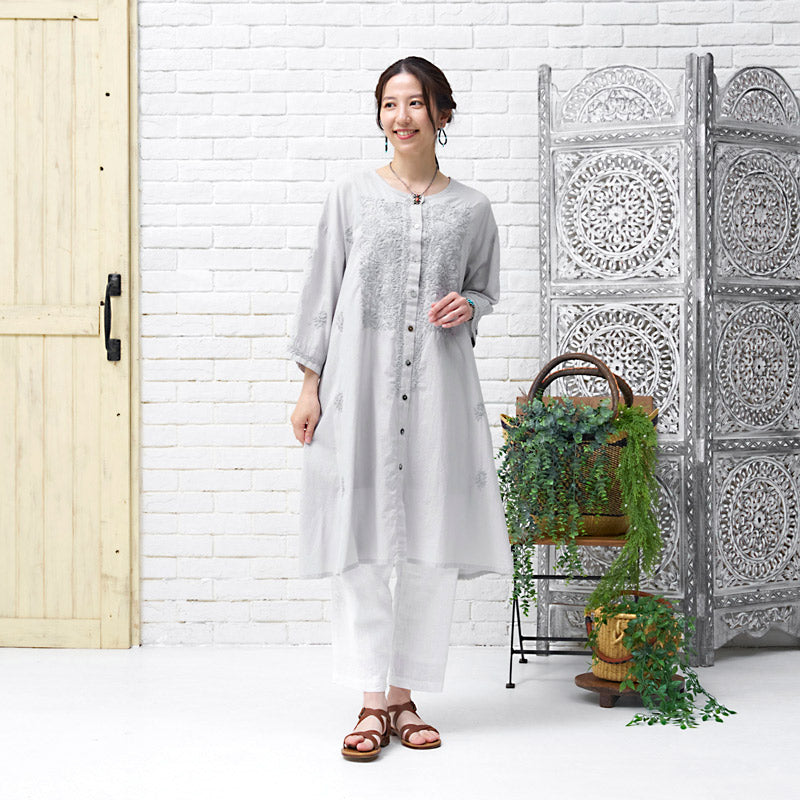 Cotton Lucknow Embroidery Blouse N