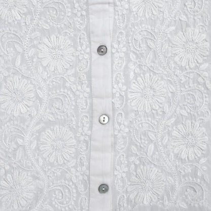 Cotton Lucknow Embroidery Blouse N