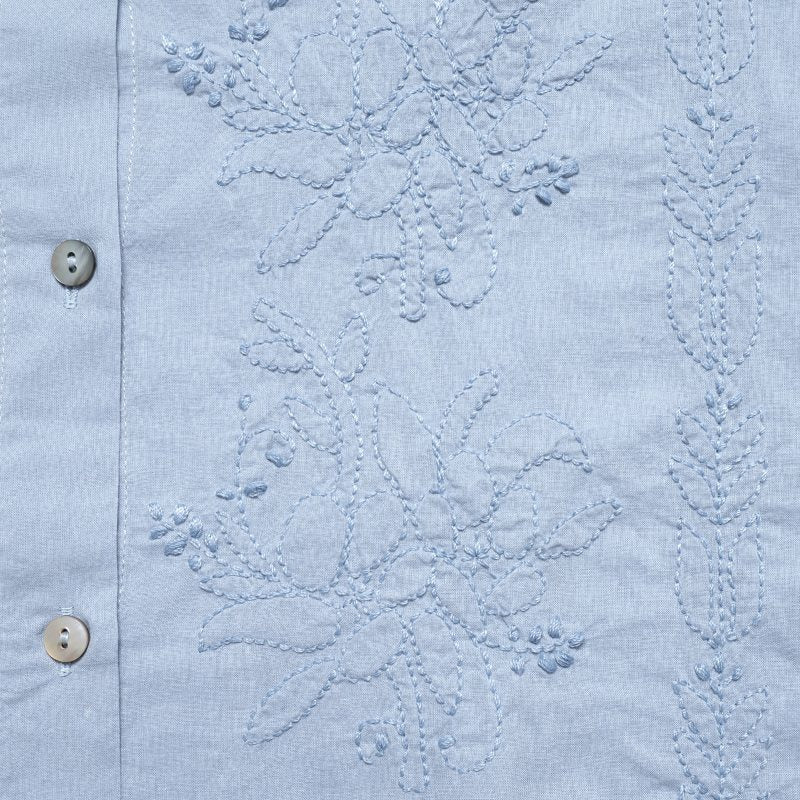 Lucknow Embroidery Front-Open Tunic Blouse