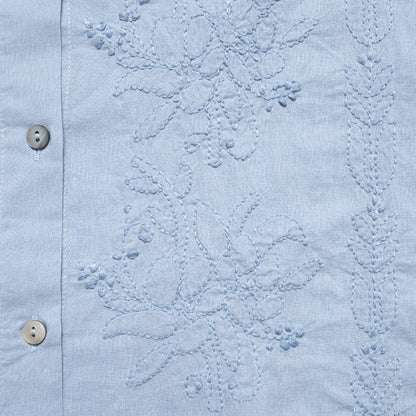 Lucknow Embroidery Front-Open Tunic Blouse