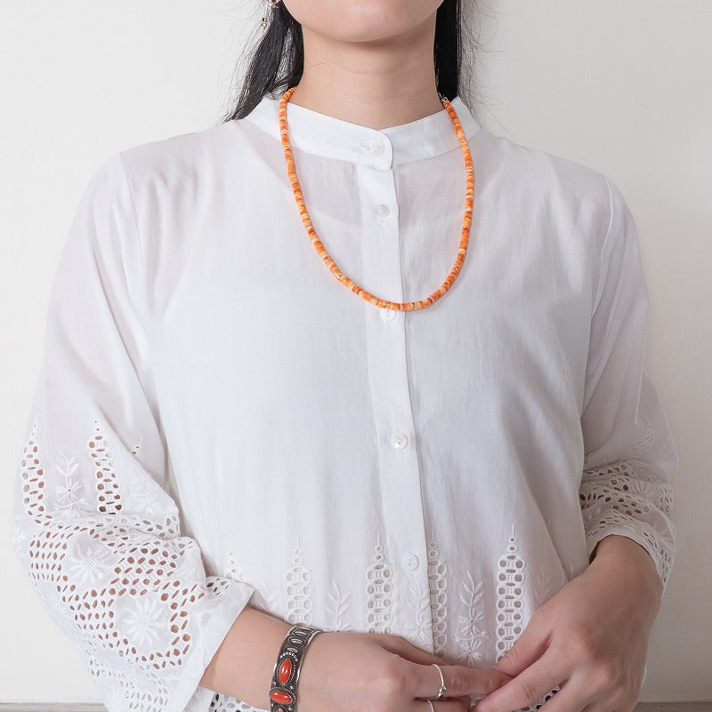 Cotton Hem Lace Blouse