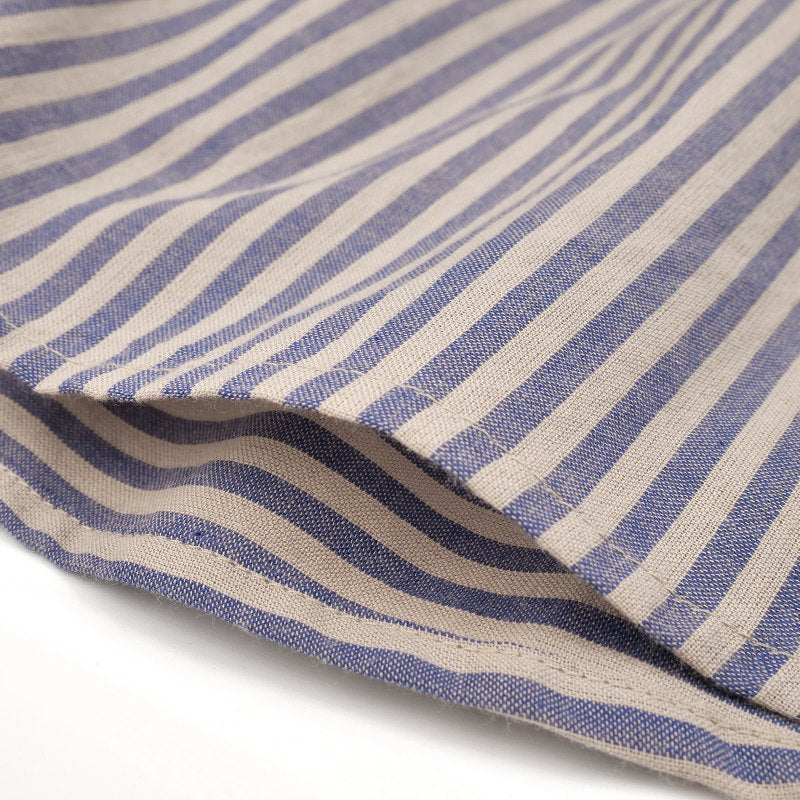 Stripe Button-Front Dress