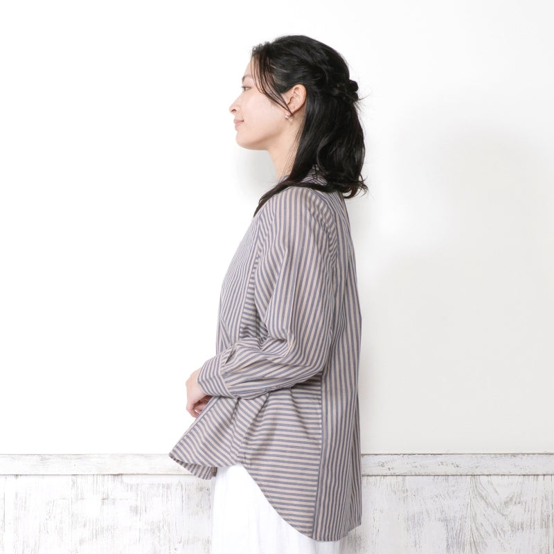 Stripe Panel Blouse