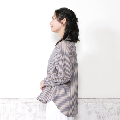 Stripe Panel Blouse