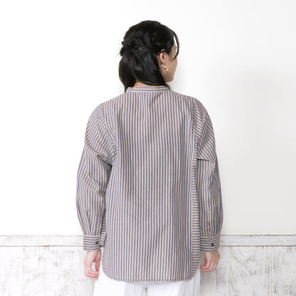 Stripe Panel Blouse