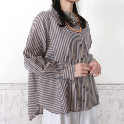 Stripe Panel Blouse