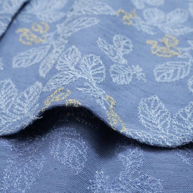 Leaf Embroidery Shirt