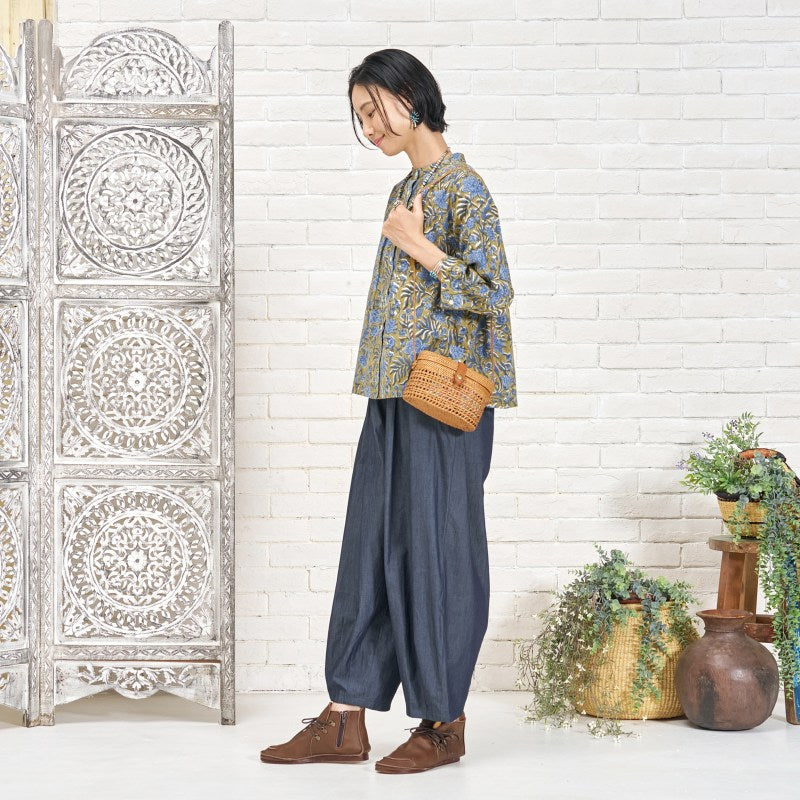 Floral Block Print Blouse