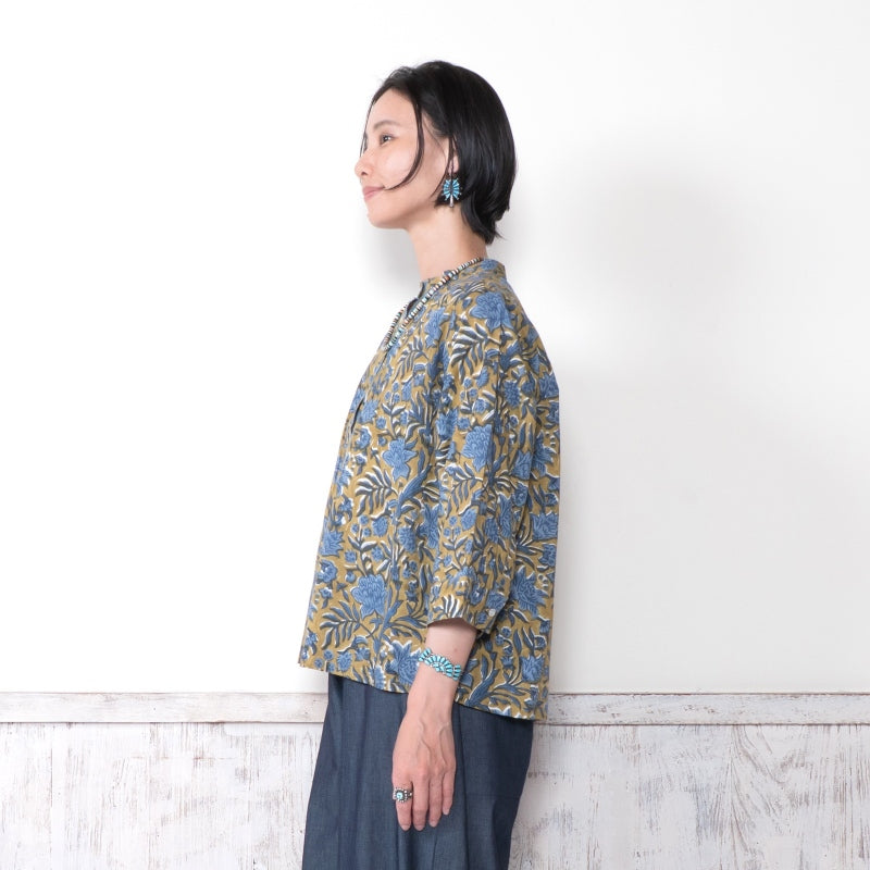 Floral Block Print Blouse