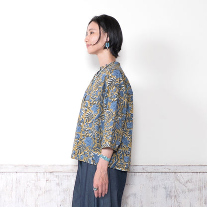 Floral Block Print Blouse