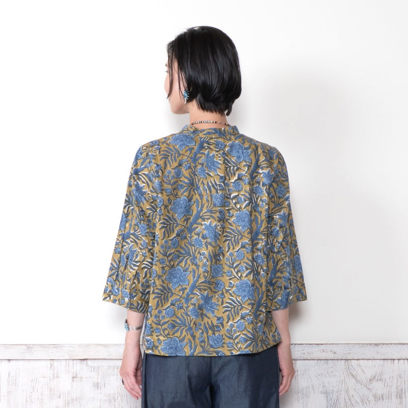 Floral Block Print Blouse