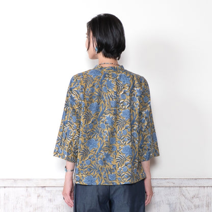 Floral Block Print Blouse