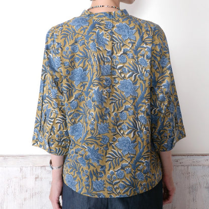 Floral Block Print Blouse