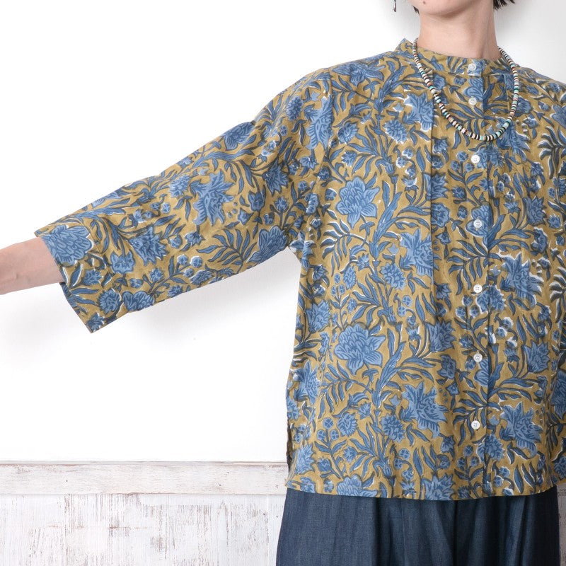 Floral Block Print Blouse