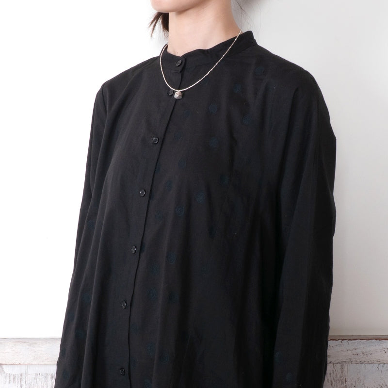Front-Open Dot Switch Dress