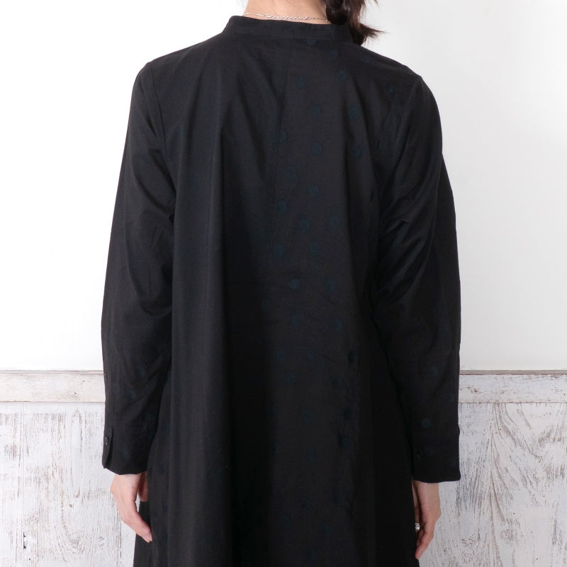 Front-Open Dot Switch Dress