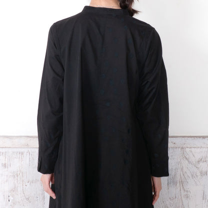 Front-Open Dot Switch Dress
