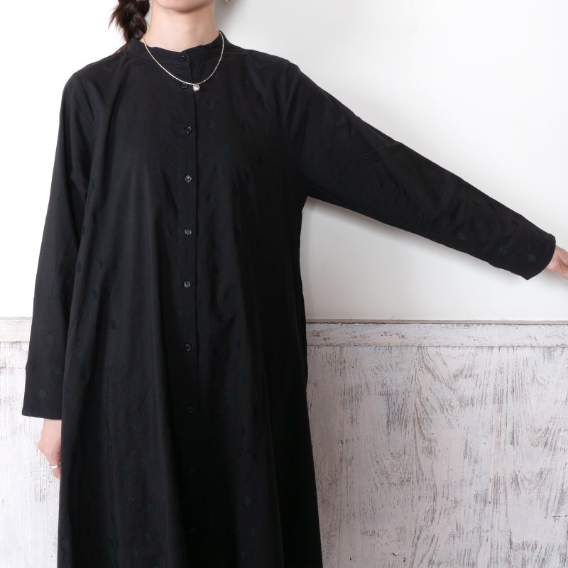 Front-Open Dot Switch Dress