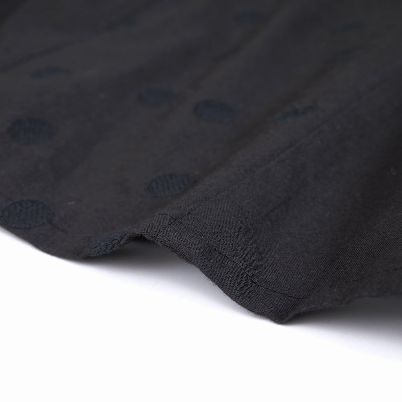 Front-Open Dot Switch Dress