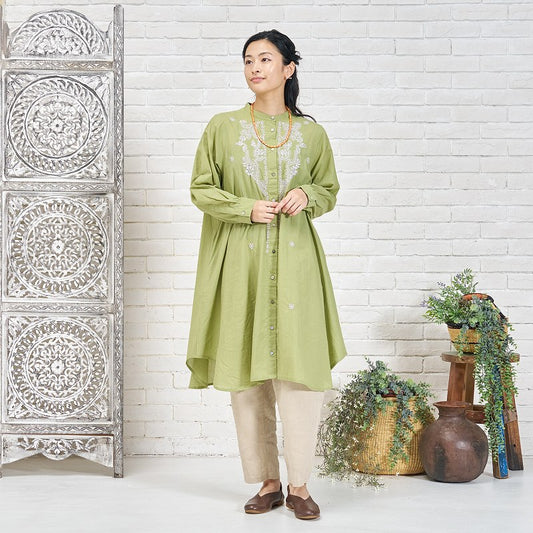 Lucknow Embroidery Long Blouse